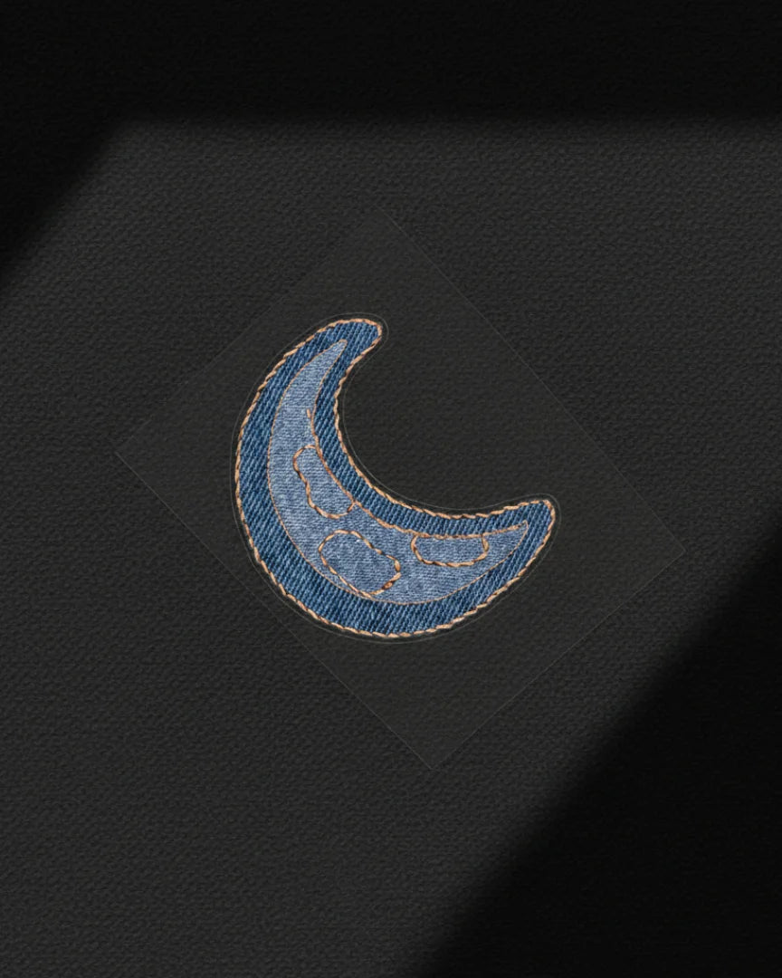 Indigo Moon | Iron-on Patch | Cosmic Threads