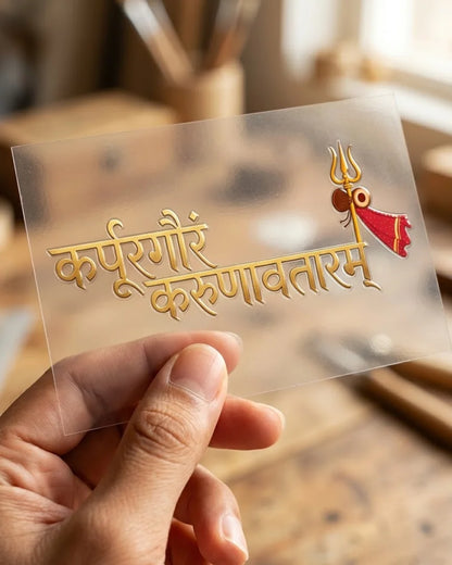 ट्राइडेंट एंड मंत्र | हार्ड सरफेस पैच | द दर्शन सीरीज़