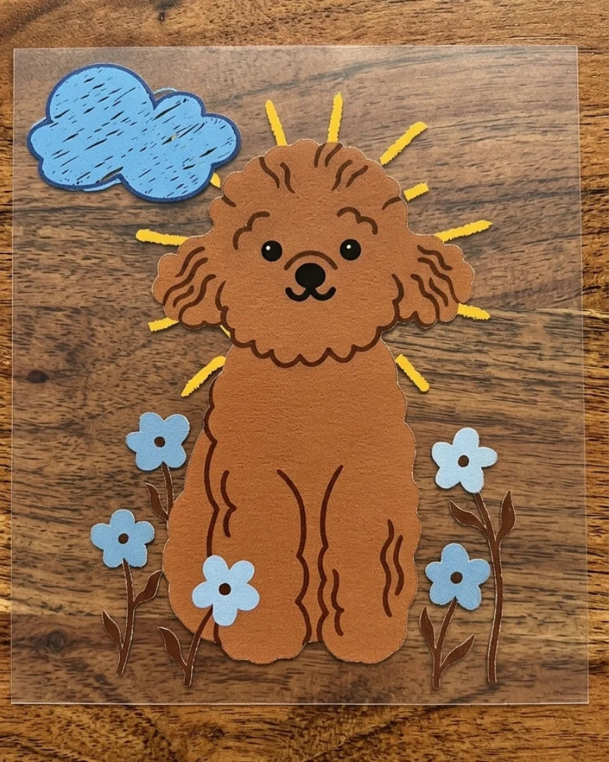 Sunny Pup | Iron-on Patch | Pawfect Vibes