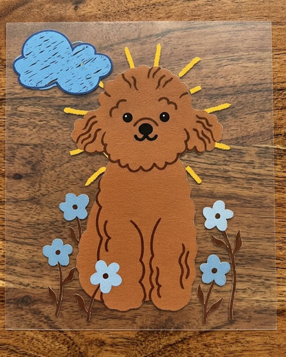 Sunny Pup | Iron-on Patch | Pawfect Vibes