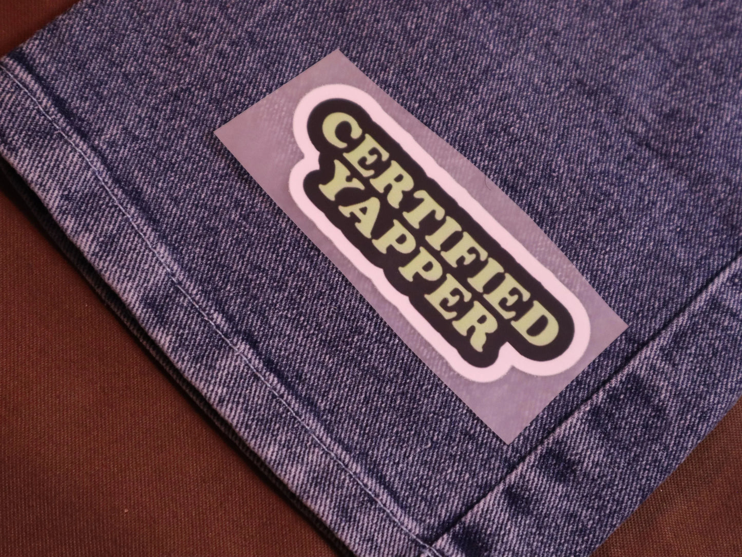 Certified Yapper | Iron-on Patch | Bindaas Bol
