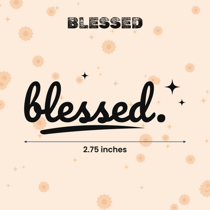 Blessed | Laptop Makeover Pack | Hard Surface Patches Set