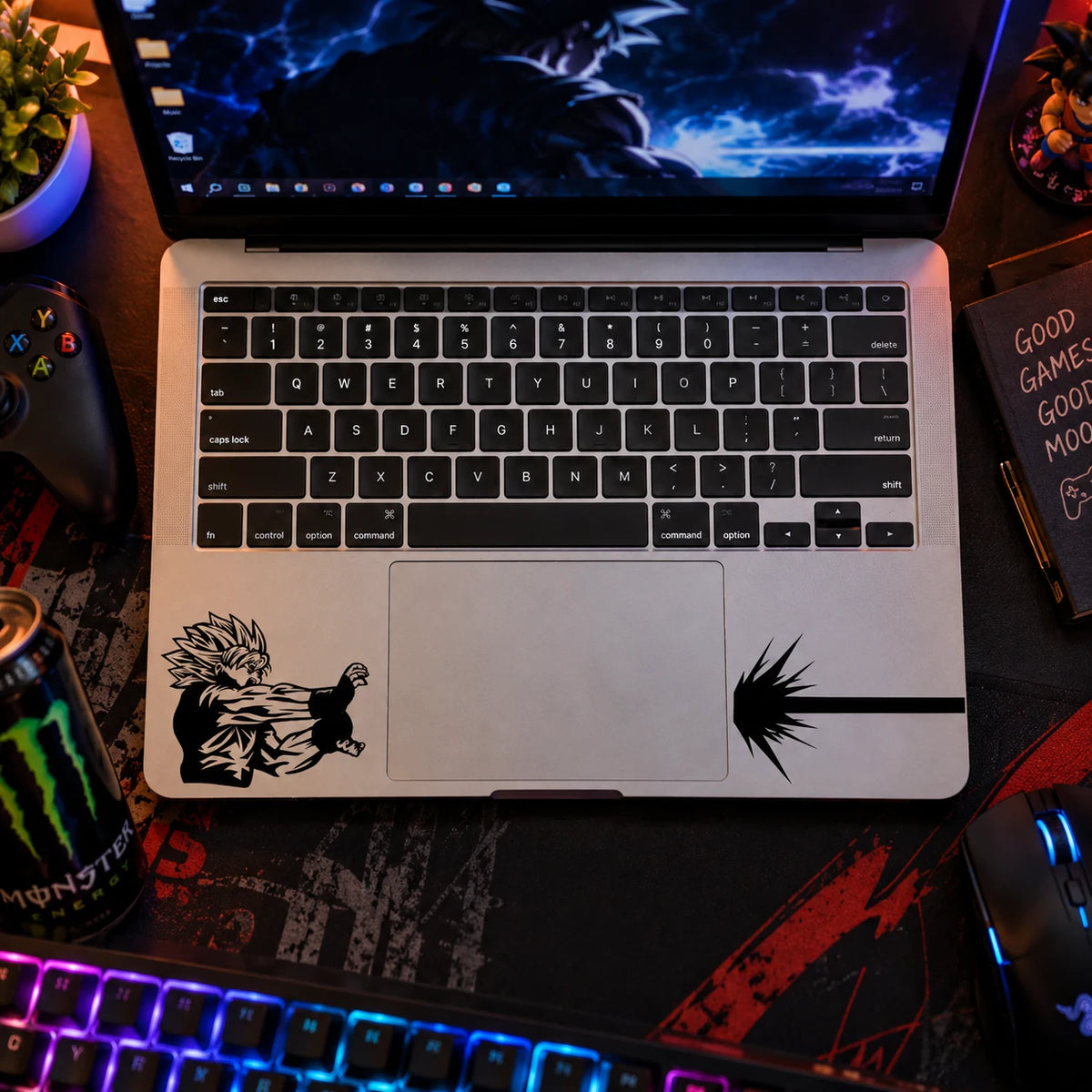 Kamehameha | Laptop Makeover Pack | Hard Surface Patches Set