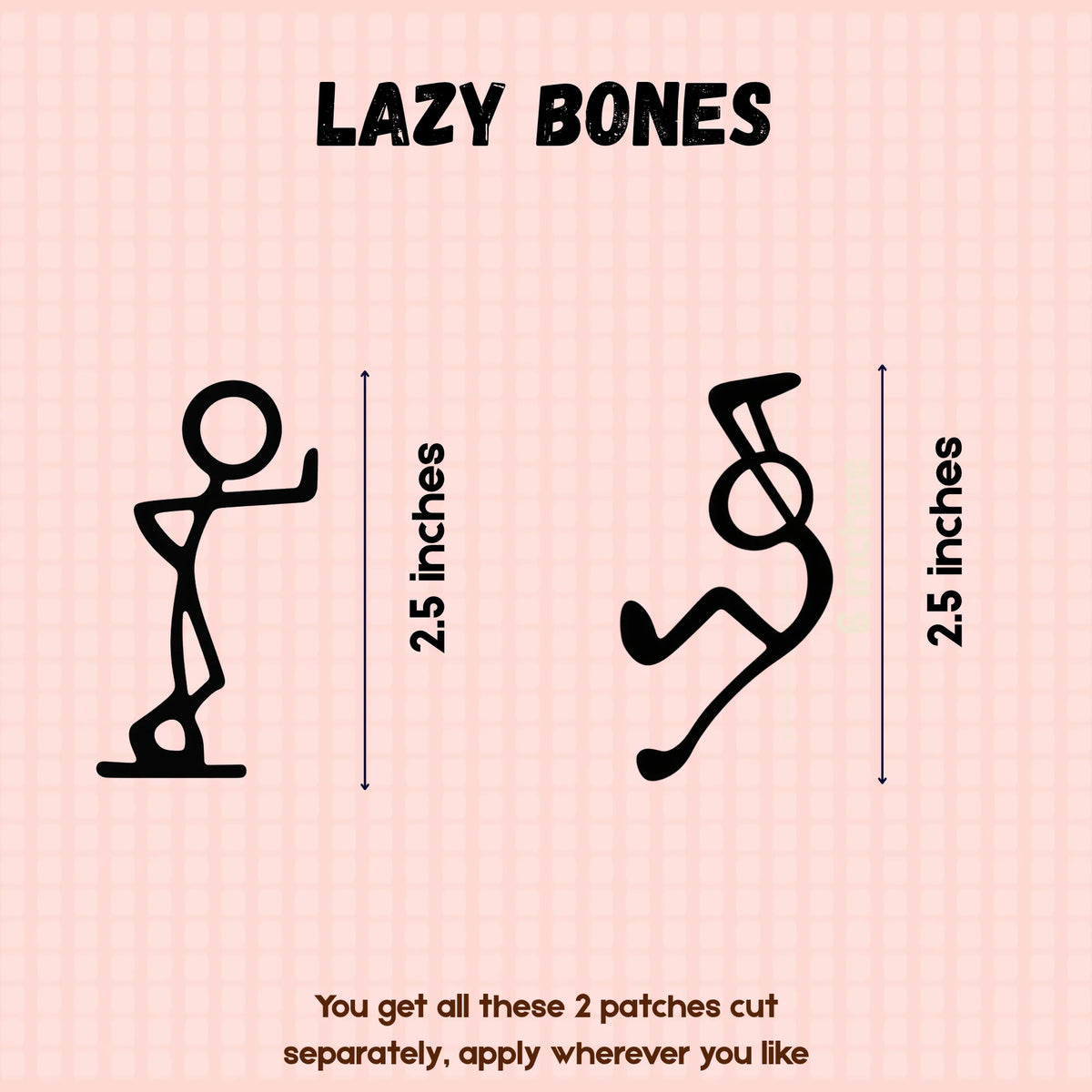 Lazy Bones | Laptop Makeover Pack | Hard Surface Patches Set
