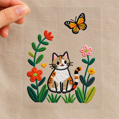 Furr & Petals embroidery-look iron-on patch | Thread Theory