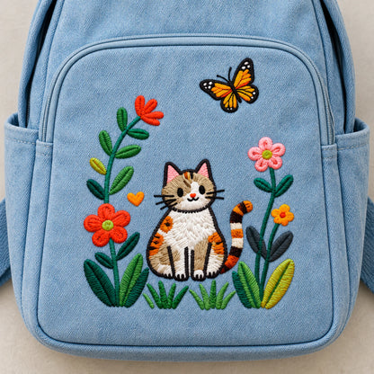 Furr & Petals embroidery-look iron-on patch | Thread Theory