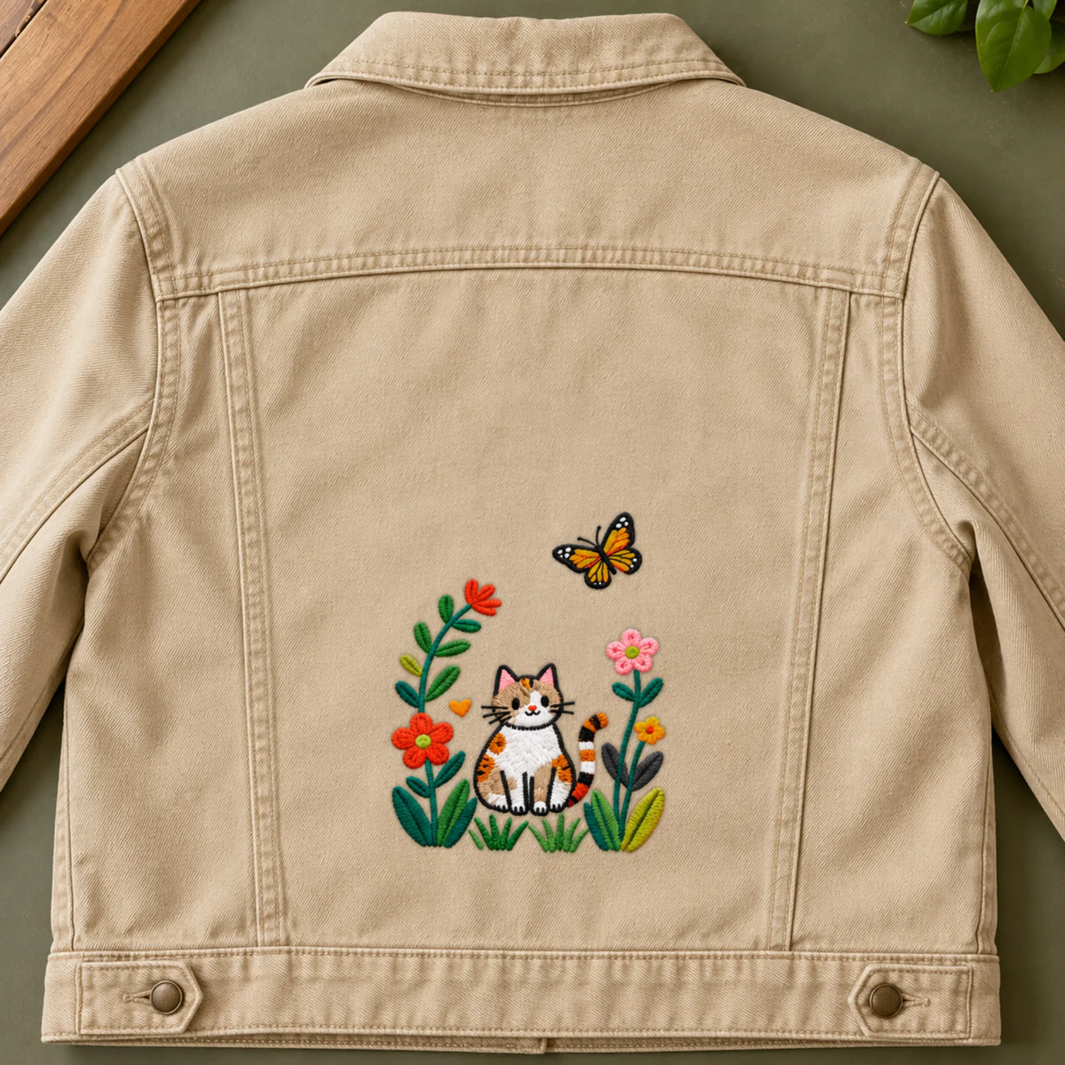 Furr & Petals embroidery-look iron-on patch | Thread Theory