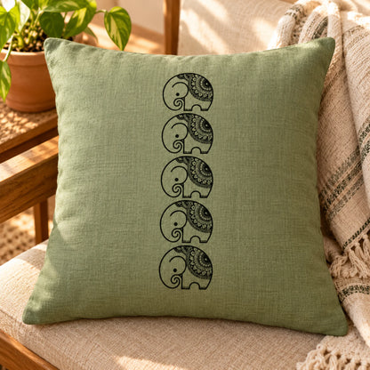 Hathi Royale embroidery-look iron-on patch | Thread Theory