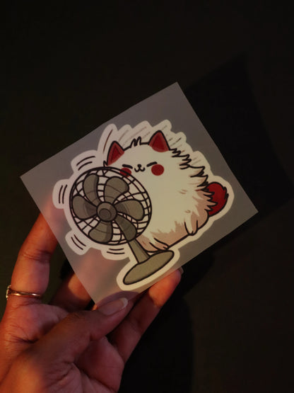 Purrfect Breeze | Iron on patch | Kitty Cat