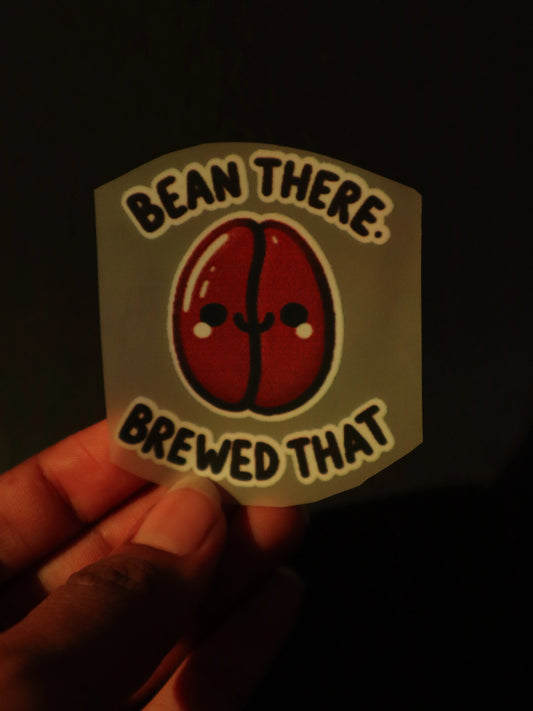 Bean There, Brewed That | Iron on patch | Coffee Mood Club