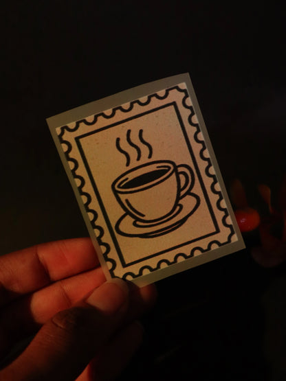 Cup of Post | Iron on patch | Coffee Mood Club