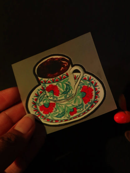 Royal Sip | Iron on patch | Coffee Mood Club