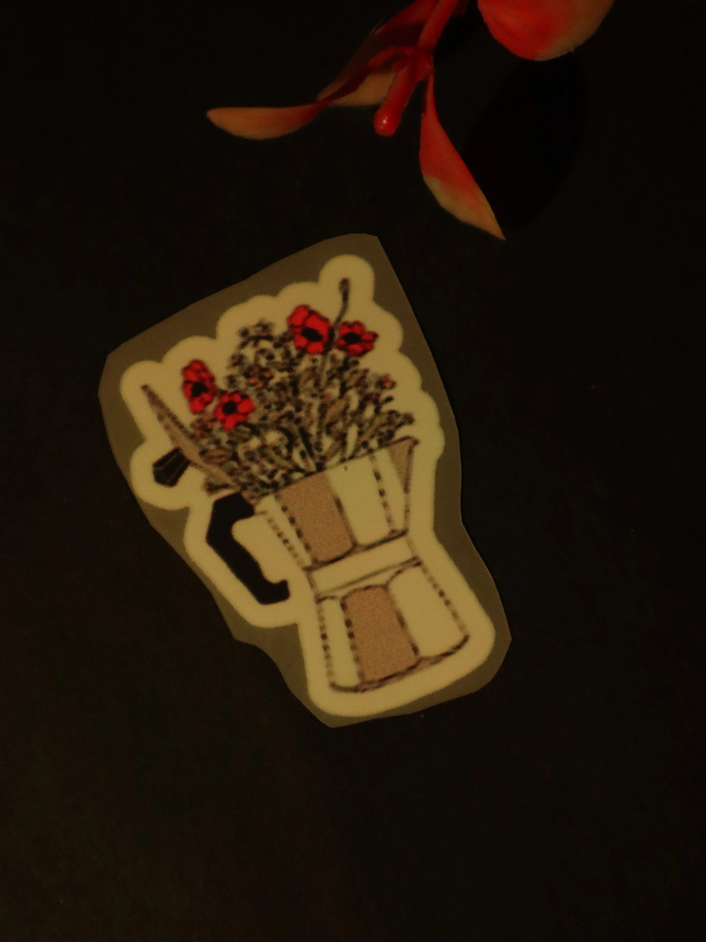 Flora Mocha | Iron on patch | Coffee Mood Club
