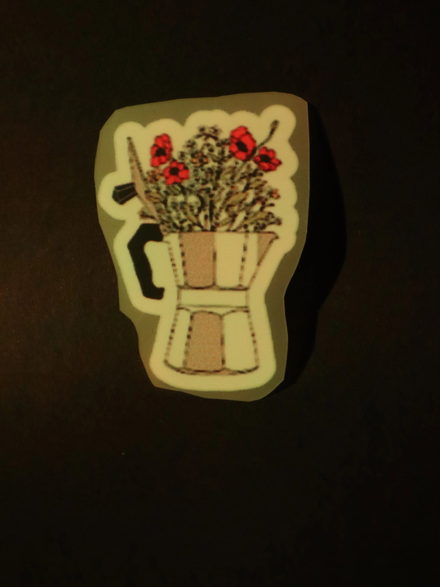 Flora Mocha | Iron on patch | Coffee Mood Club