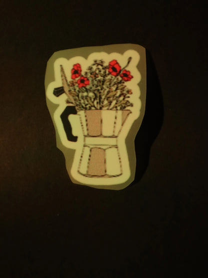Flora Mocha | Iron on patch | Coffee Mood Club