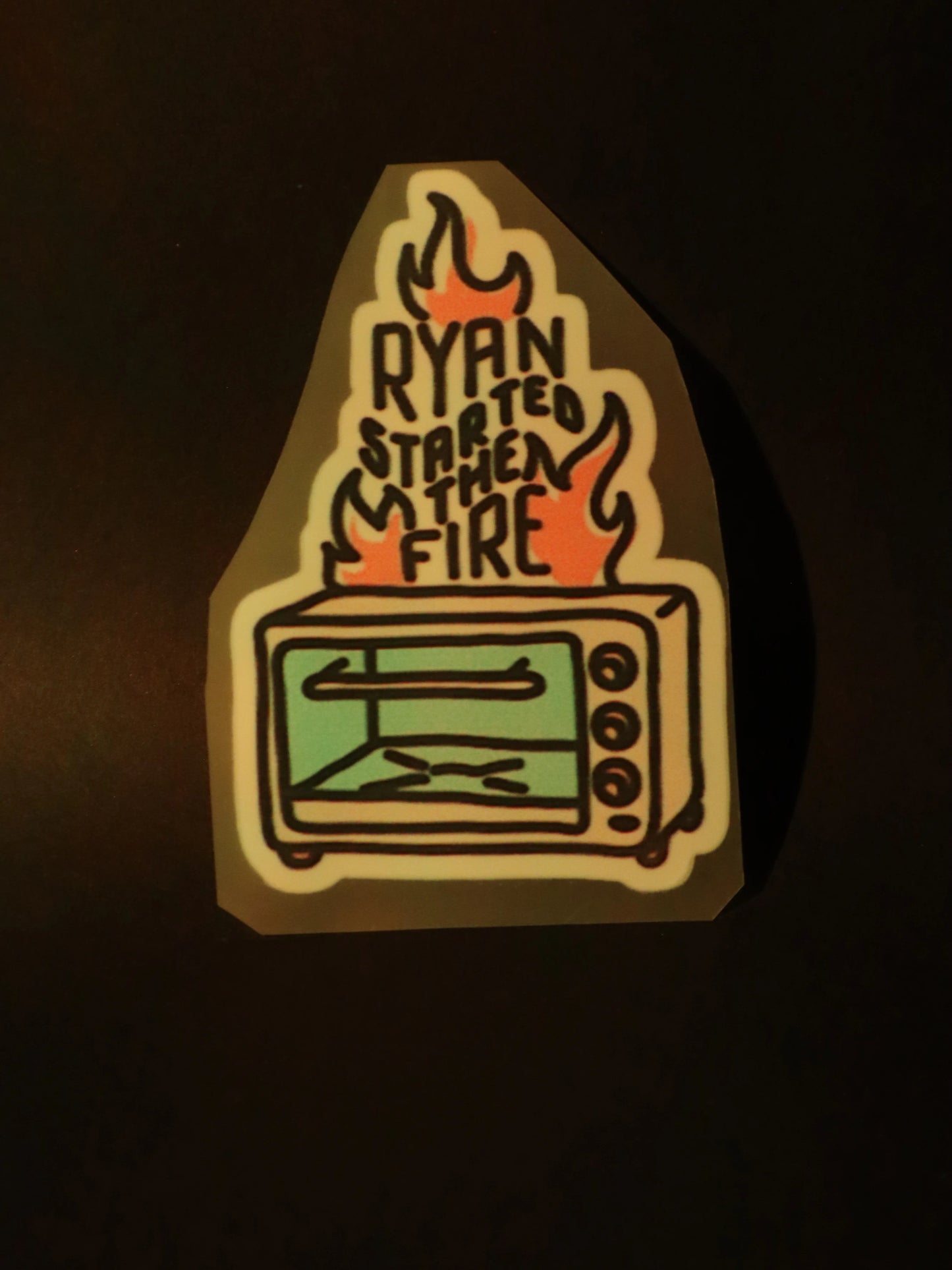 Ryan started the fire | Iron on patch | The Dundie Pack