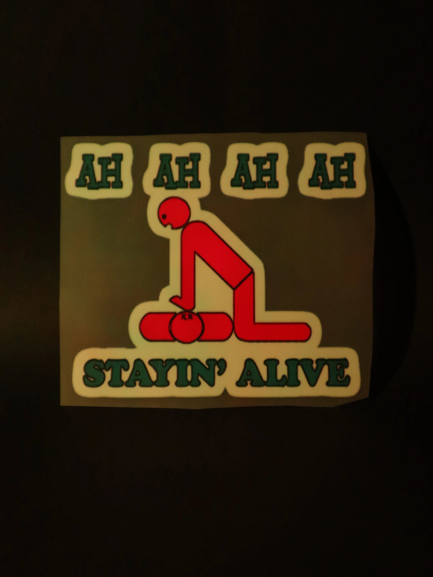 Ah Ah Ah Ah Stayin' Alive | Iron on patch | The Dundie Pack