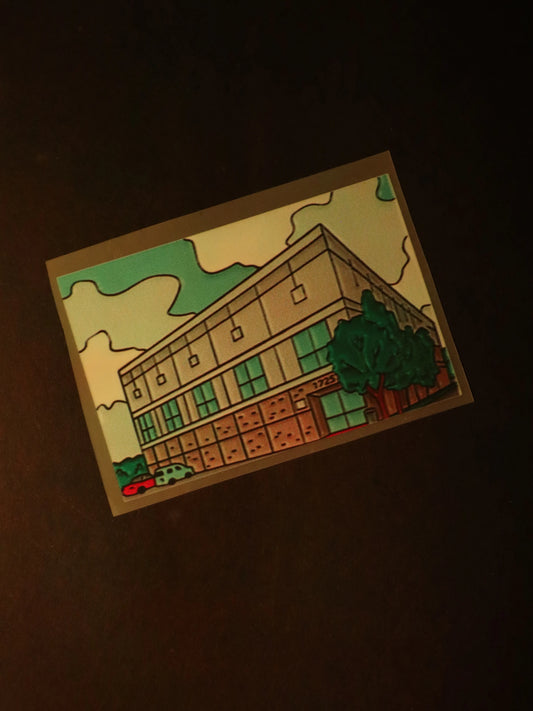 1725 Slough Avenue | Iron on patch | The Dundie Pack