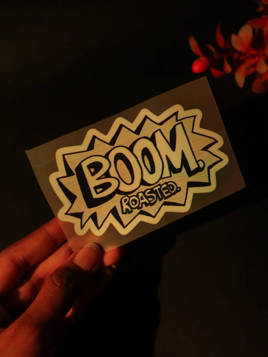 Boom, Roasted! | Iron on patch | The Dundie Pack