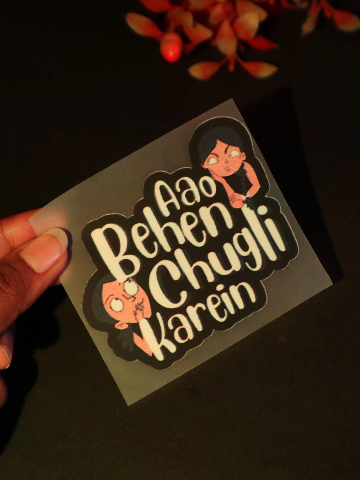 Aao Behen Chugli Karein | Iron on patch | No Chill Club