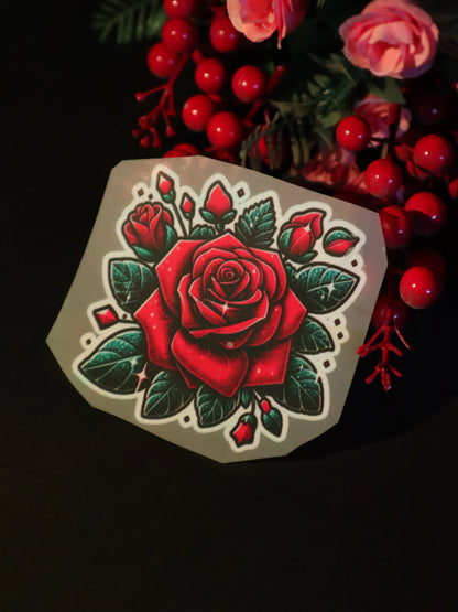 Crimson Heart Rose | Iron on patch | Pinterest Flowers