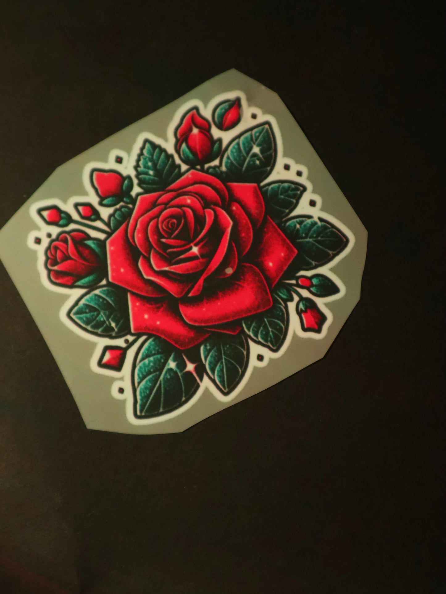 Crimson Heart Rose | Iron on patch | Pinterest Flowers