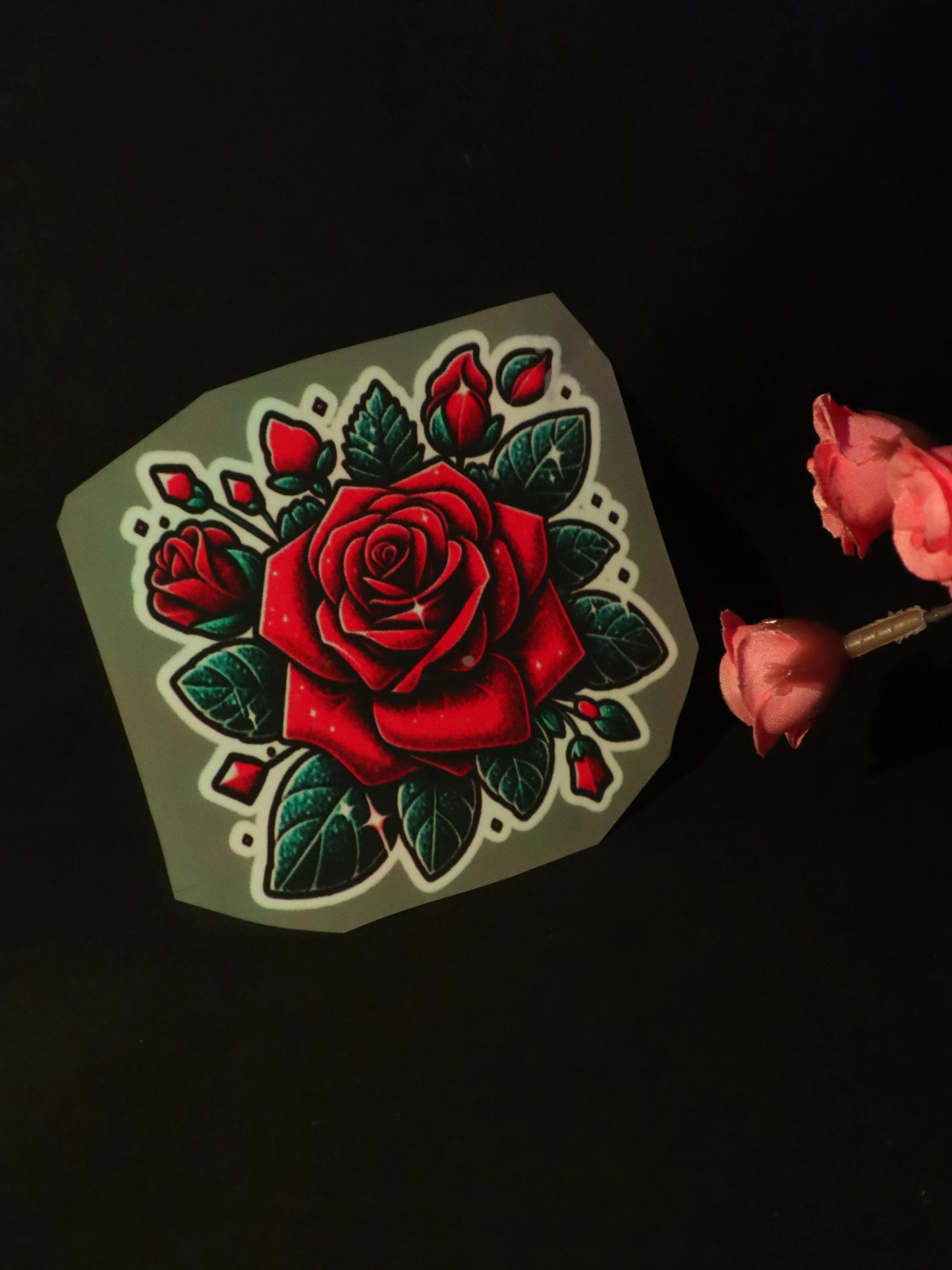 Crimson Heart Rose | Iron on patch | Pinterest Flowers