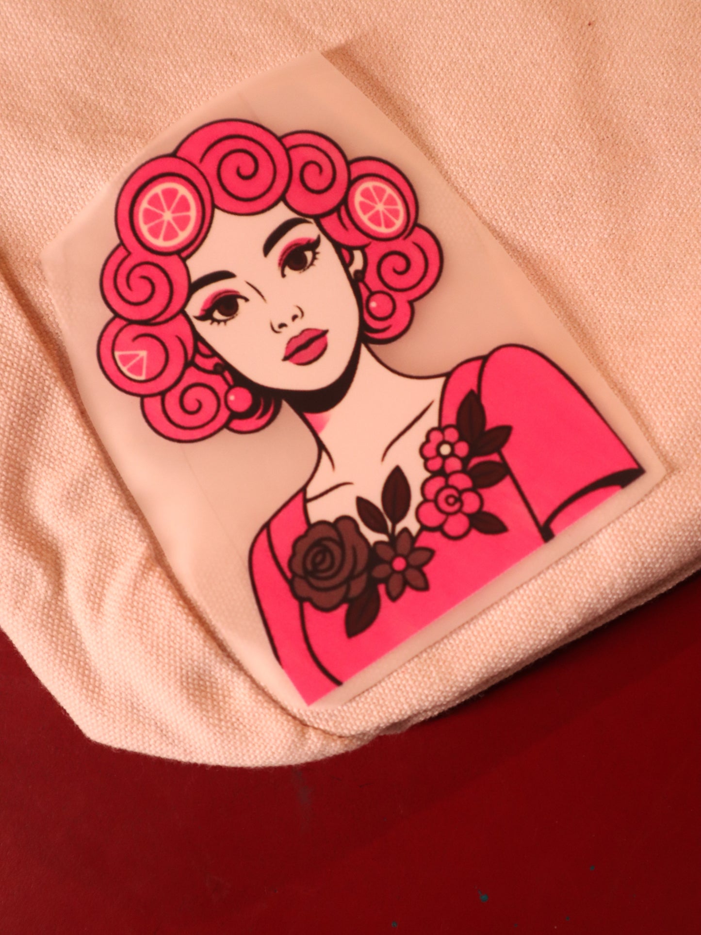 Berry Bombshell | Iron-on Patch | Girlie Pop