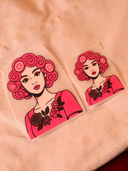 Berry Bombshell | Iron-on Patch | Girlie Pop