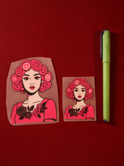 Berry Bombshell | Iron-on Patch | Girlie Pop
