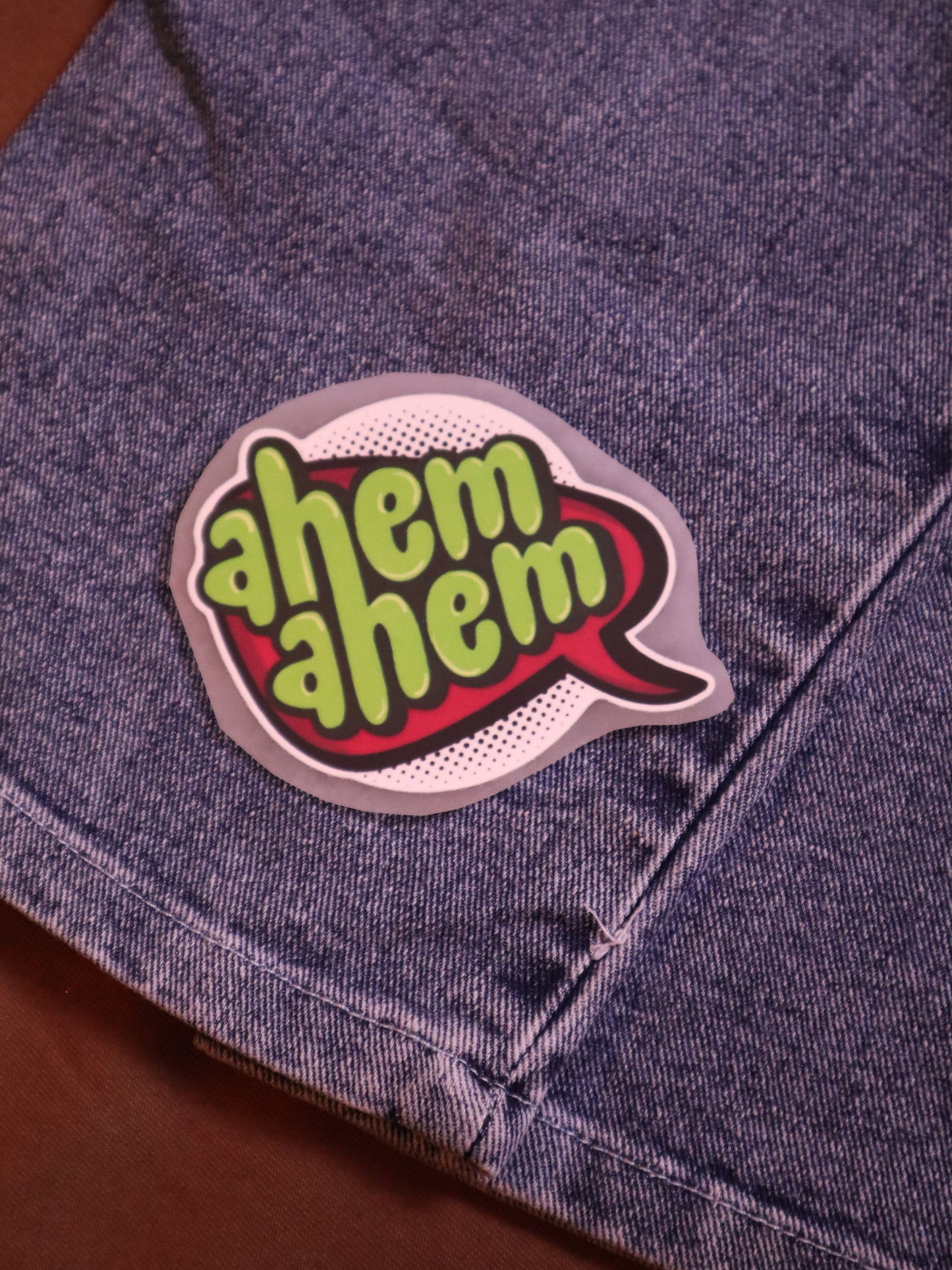 Ahem | Iron-on Patch | Bindaas Bol