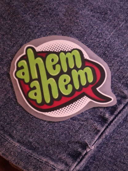 Ahem | Iron-on Patch | Bindaas Bol