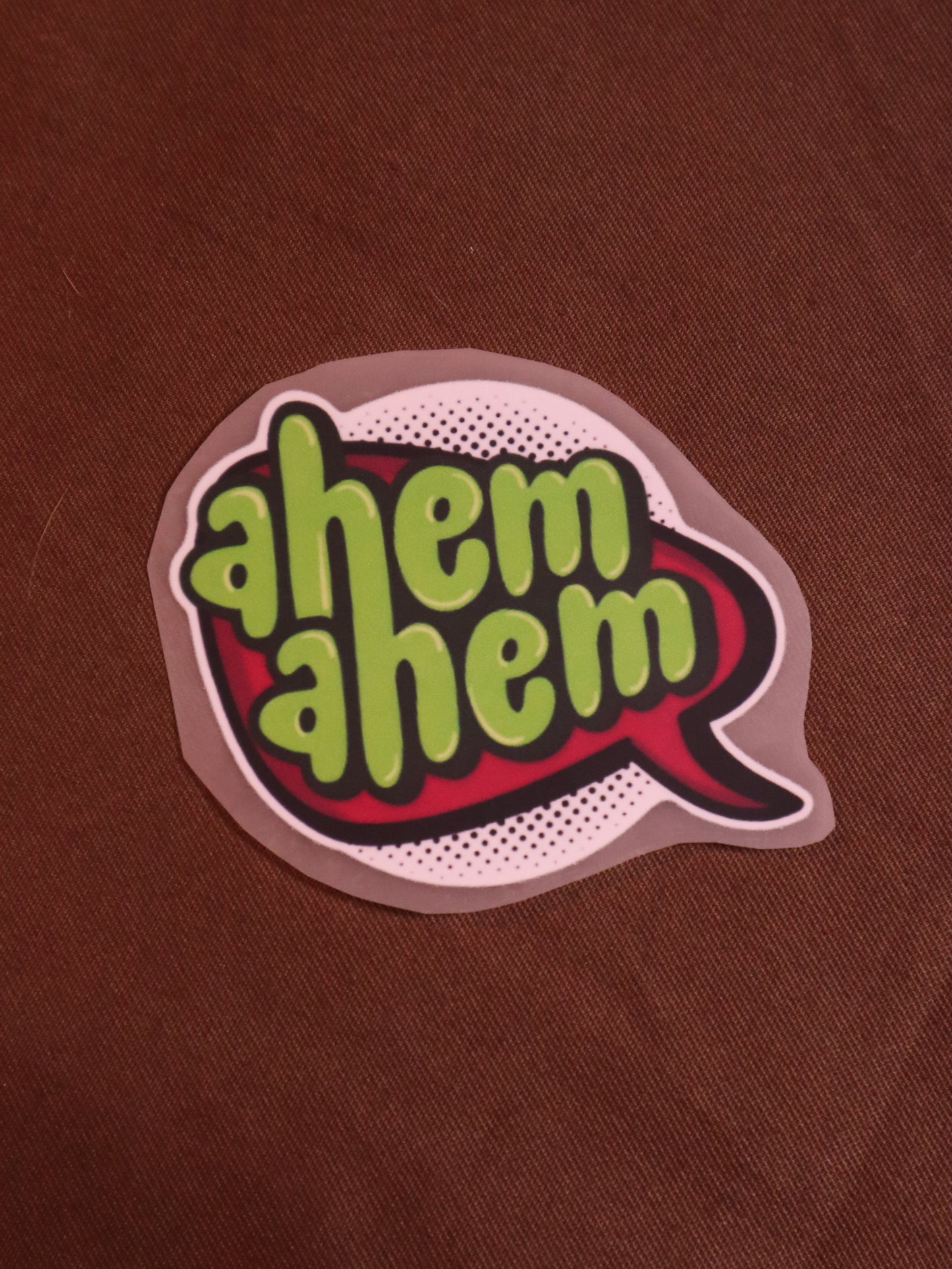 Ahem | Iron-on Patch | Bindaas Bol