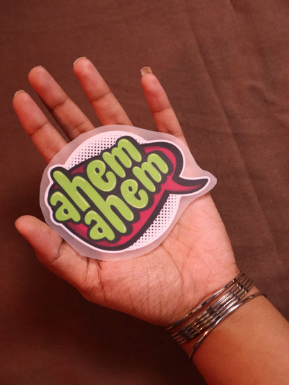 Ahem | Iron-on Patch | Bindaas Bol