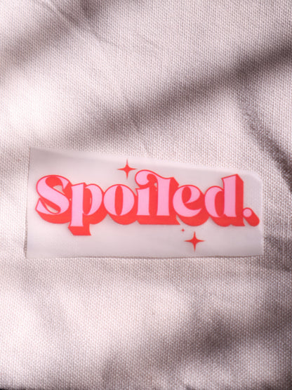 Spoiled | Iron-on Patch | Bindaas Bol
