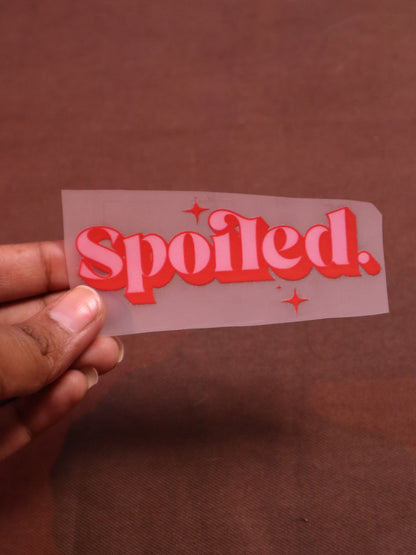 Spoiled | Iron-on Patch | Bindaas Bol