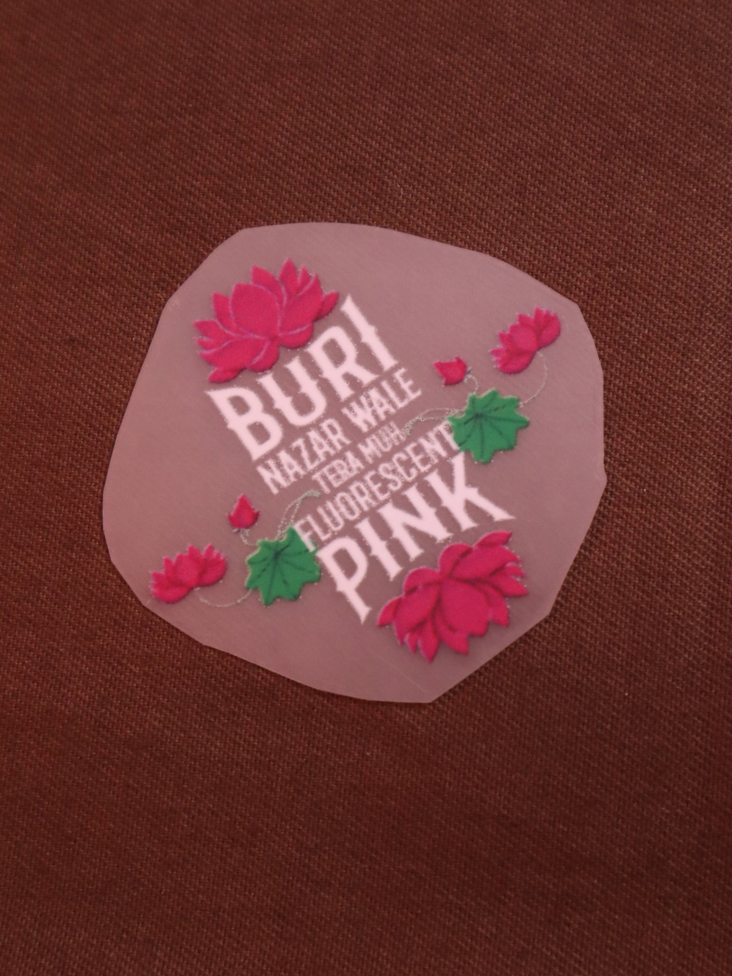 Fluorescent Pink Drishti Blocker 🌸 | Iron-on Patch | Bindaas Bol