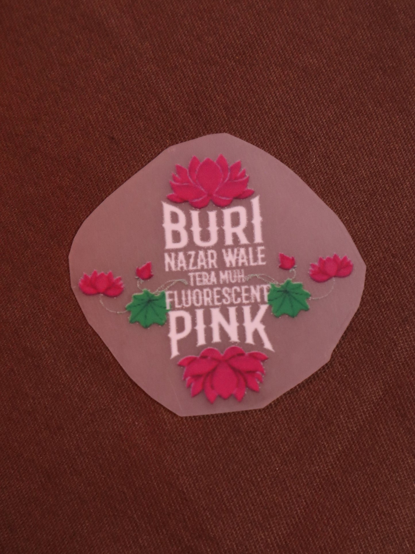 Fluorescent Pink Drishti Blocker 🌸 | Iron-on Patch | Bindaas Bol