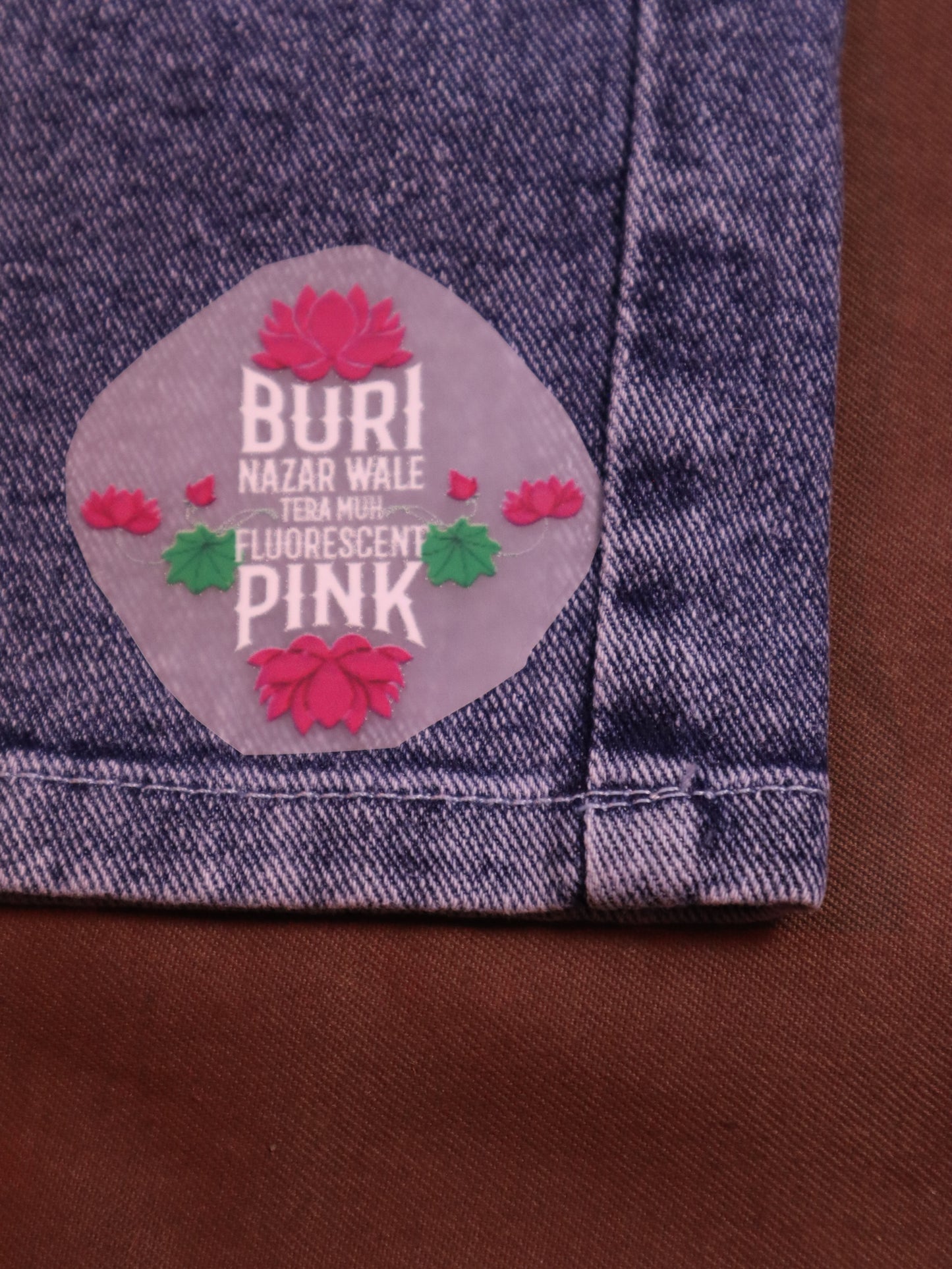 Fluorescent Pink Drishti Blocker 🌸 | Iron-on Patch | Bindaas Bol