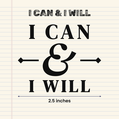 I Can & I Will | Laptop Makeover Pack | Hard Surface Patches Set