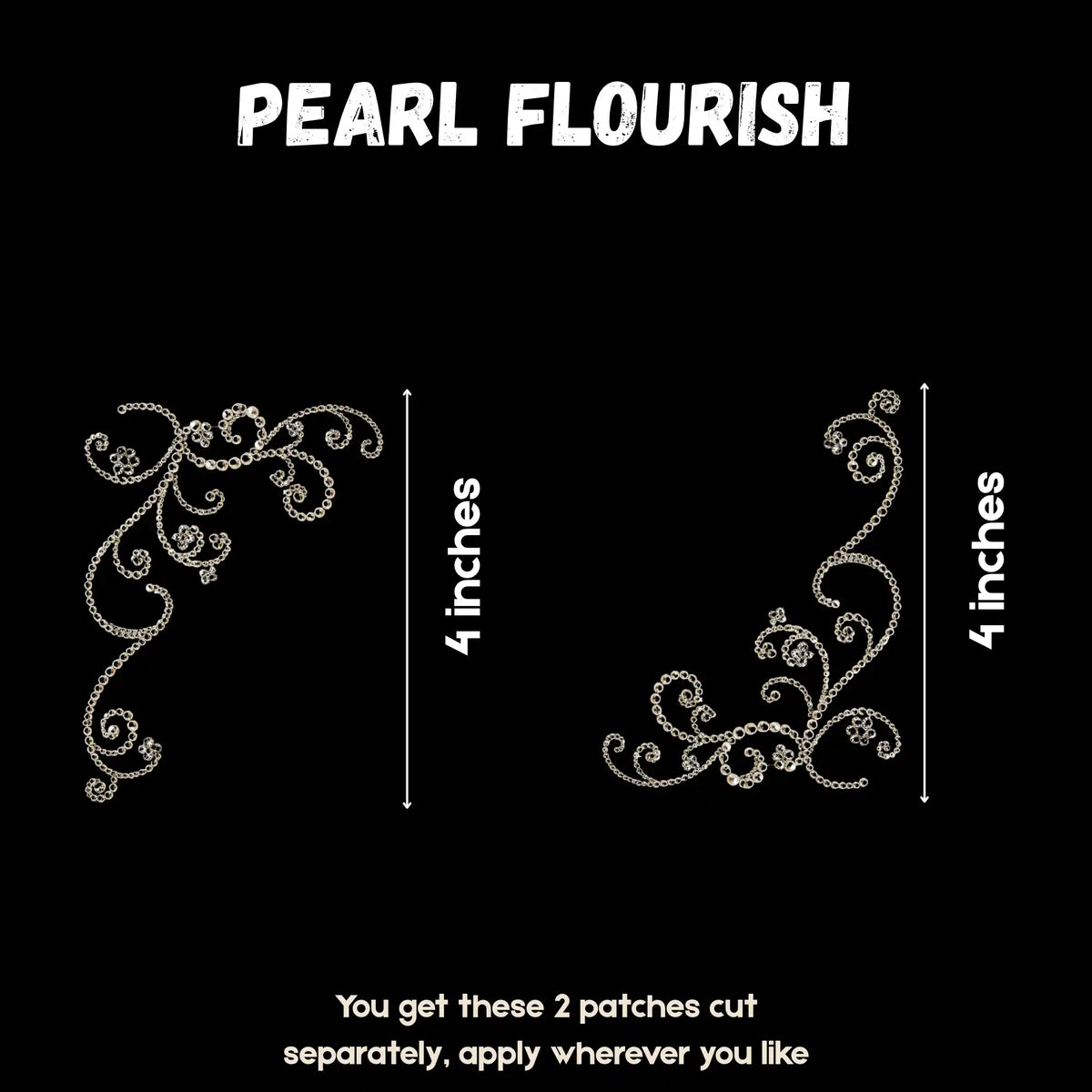 Pearl Flourish | Laptop Makeover Pack | Hard Surface Patches Set