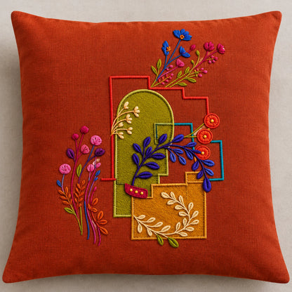 Rangrekha embroidery-look iron-on patch | Thread Theory