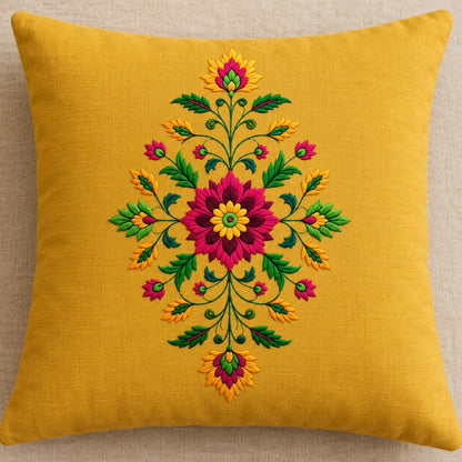 Royal Gulmohar embroidery-look iron-on patch | Thread Theory