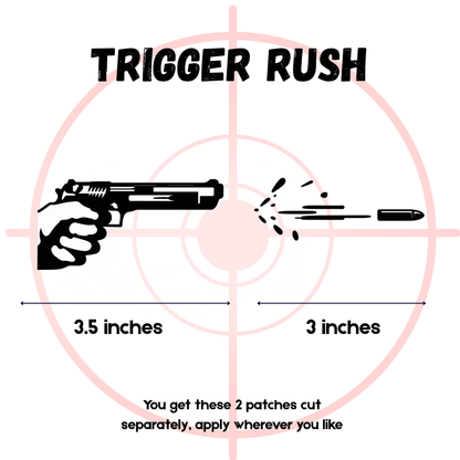 Trigger Rush | Laptop Makeover Pack | Hard Surface Patches Set