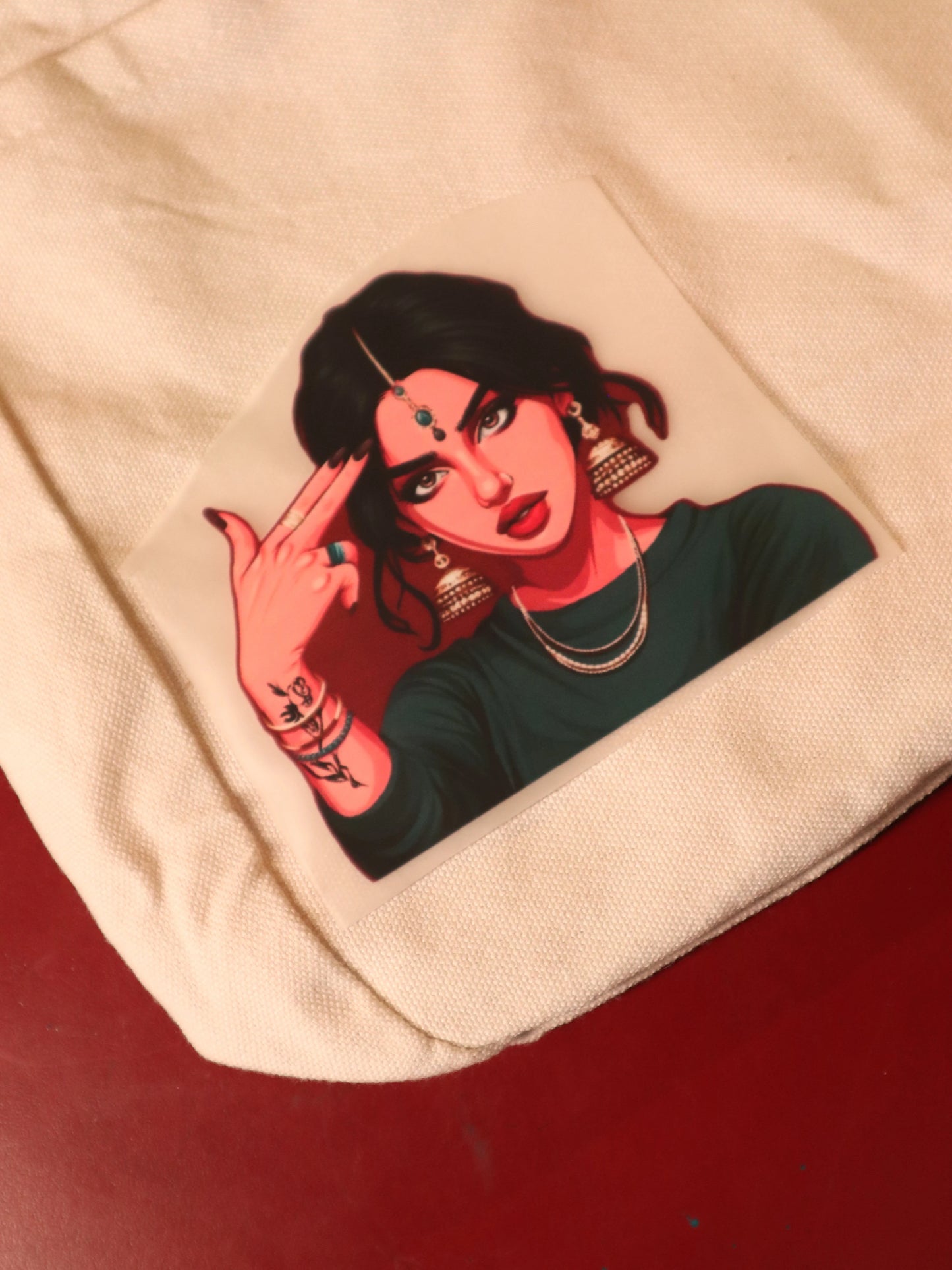 Desi Baddie Energy | Iron-on Patch | Girlie Pop