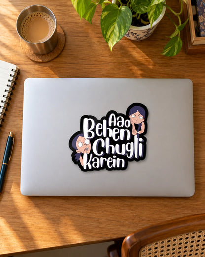 Aao Behen Chugli Karein hard surface patch mockup