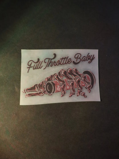 Full Throttle Baby | Iron-on Patch | Rider's Creed