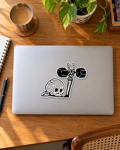 Lift Till Death sticker mockup