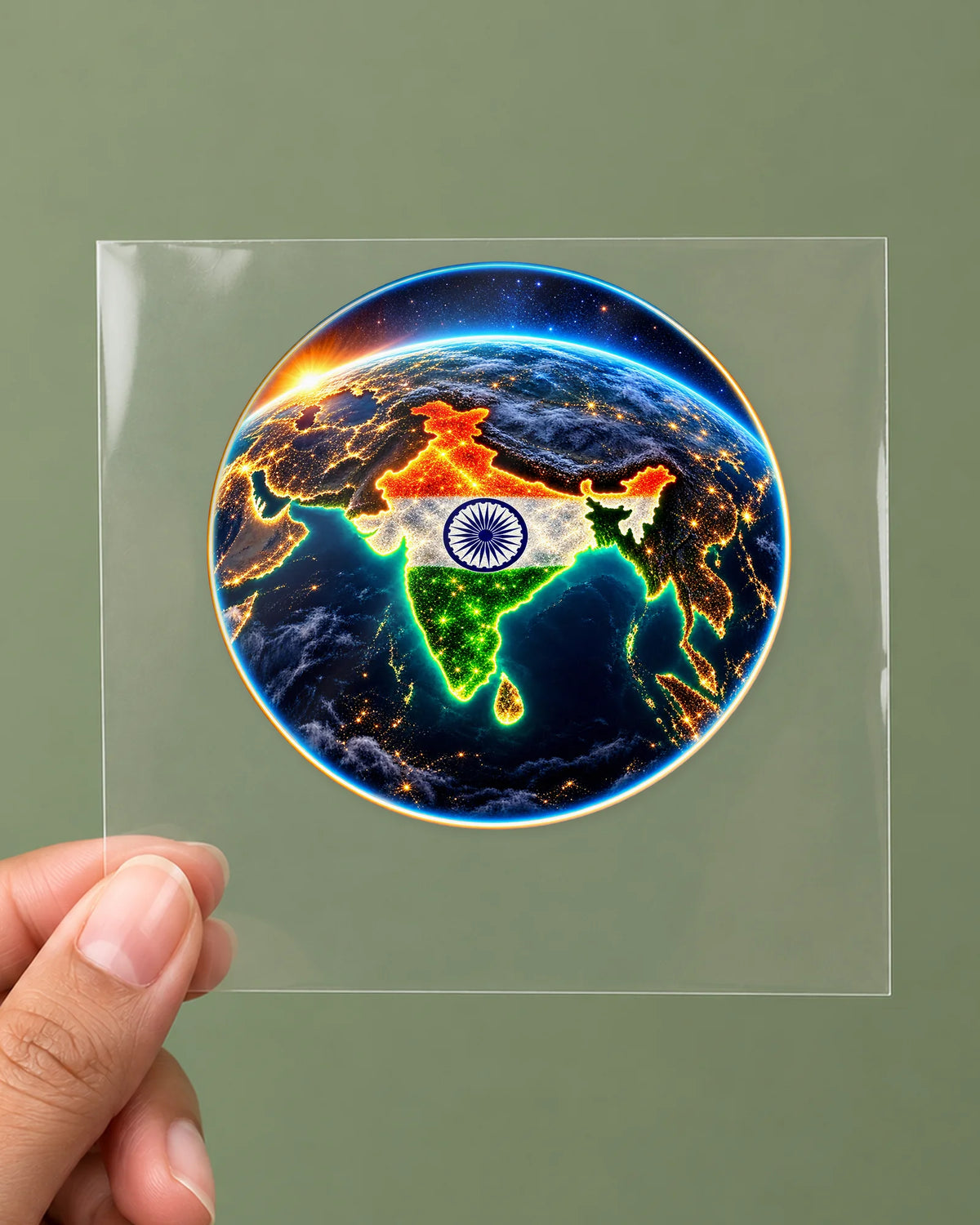 Antriksh Se Bharat hard surface patch on clear film