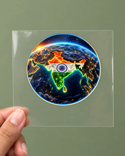 Antriksh Se Bharat hard surface patch on clear film